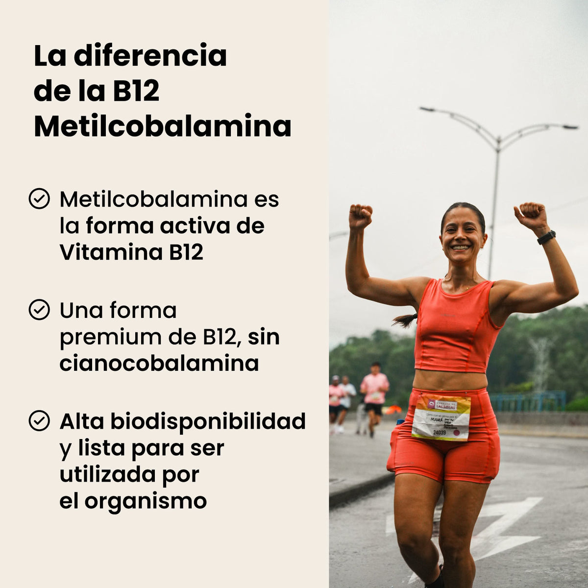 Vitamina B12 Native Choice en forma activa de metilcobalamina